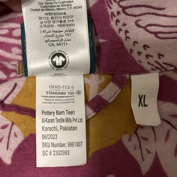 Pottery Barn Teen HARRY POTTER Patronus Damask Flannel Pajama Set Adult XL - Picture 14 of 14